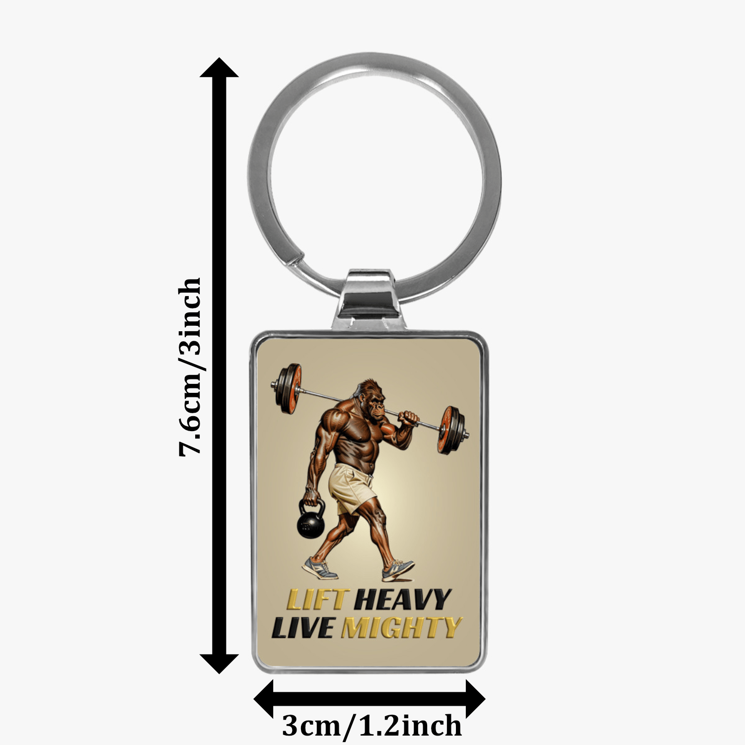 Weight Training Ape - Lift Heavy Live Mighty